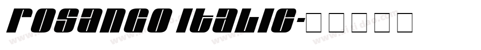 Rosango Italic字体转换
